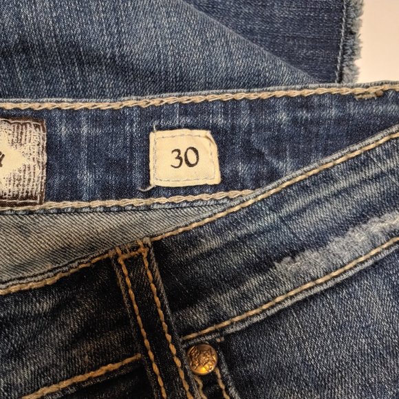 Buckle BKE Sabrina Raw Edge Denim Capri Jean 30/10 - Picture 7 of 7